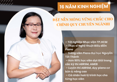 Cô Sơn Ca – Giảng viên Piano 16 năm kinh nghiệm tại Dodo Music