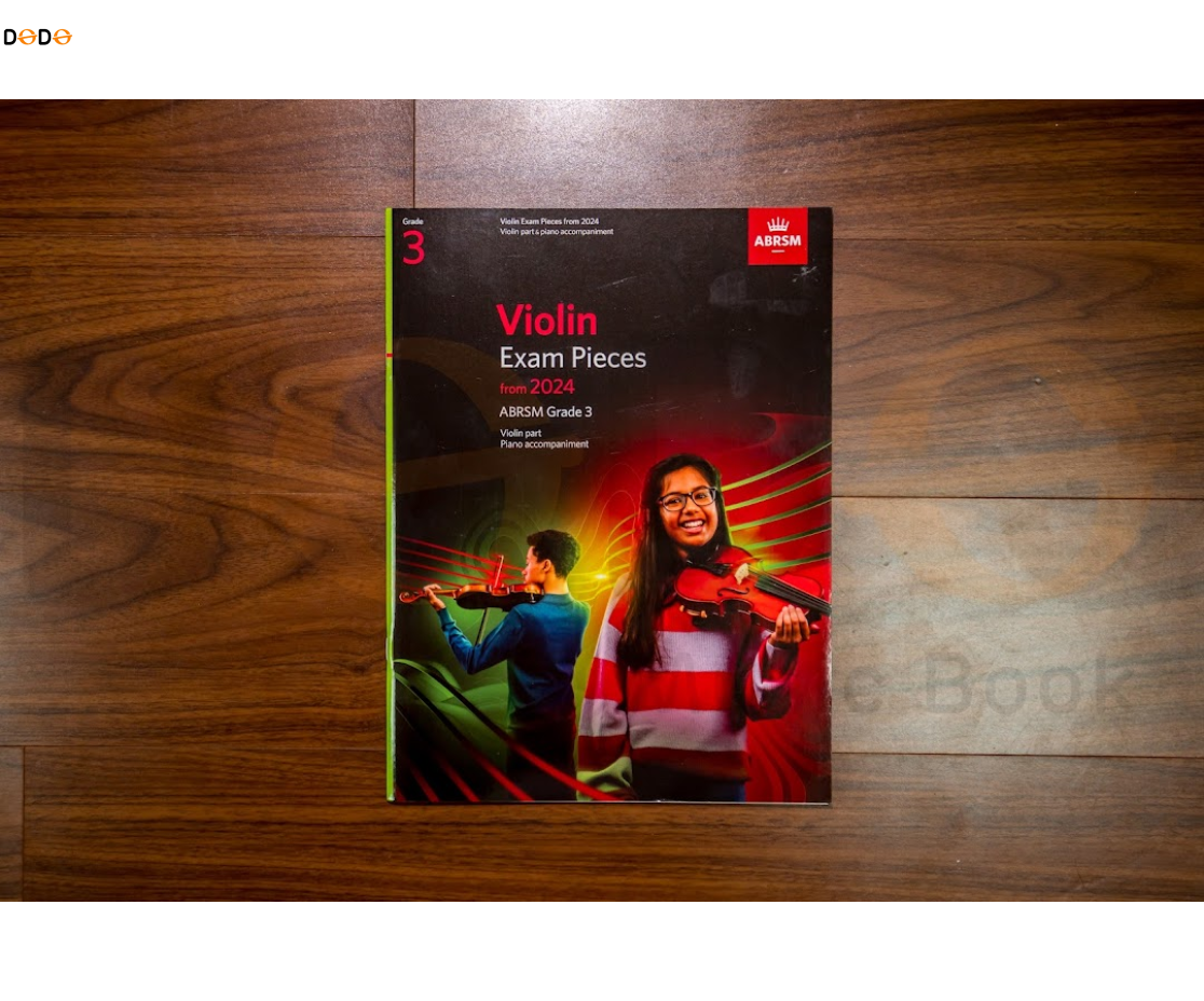 Violin Exam Pieces 2024 - Grade 3