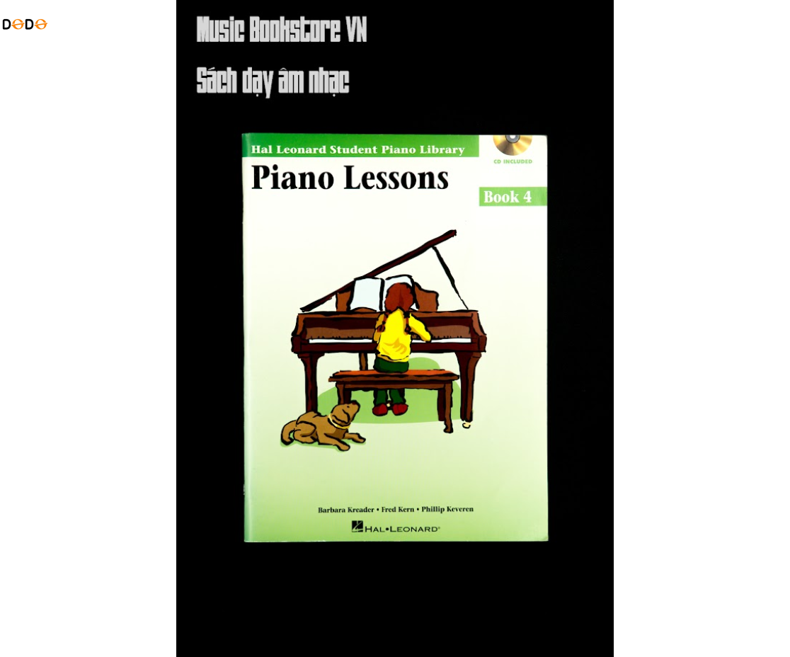 LEONARD STUDENT PIANO LIBRARY - PIANO LESSONS (no Audio) - level 4