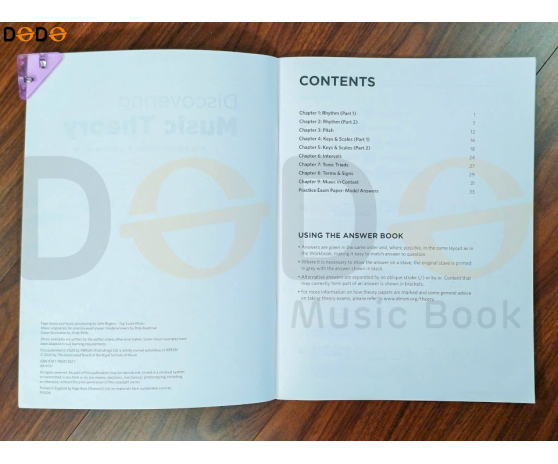 Discovering Music Theory, The ABRSM Workbook - Grade 3 Answer Book