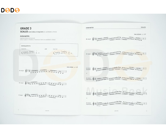 ABRSM Violin Scale & aperggios - Grade 3