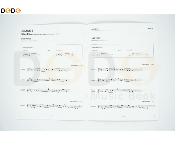 ABRSM Violin Scale & aperggios - Grade 1
