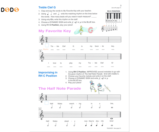 Alfred's Basic Piano Library: Composition Book Complete 1 (1A/1B)