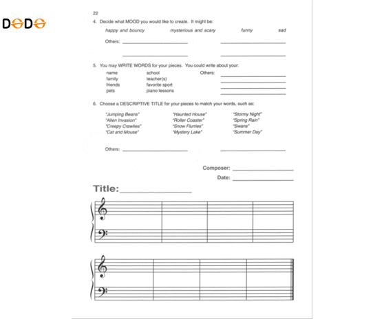 Alfred's Basic Piano Library: Composition Book Complete 1 (1A/1B)