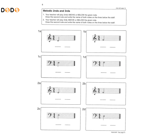 Alfred's Basic Adult Piano Course: Ear Training Book 1