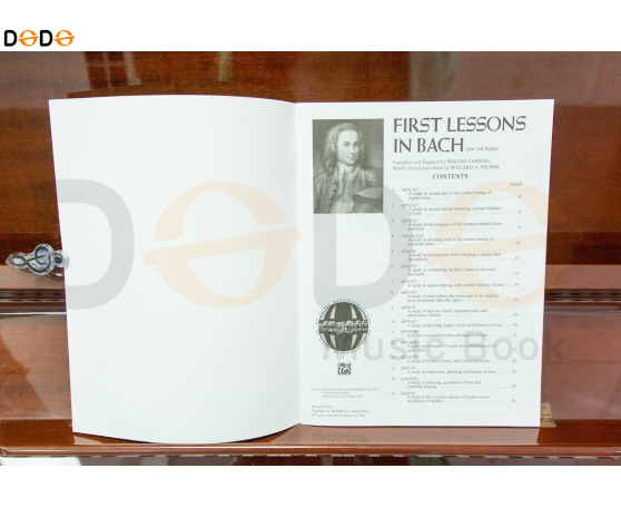 BACH FIRST LESSONS IN BACH - ALFRED
