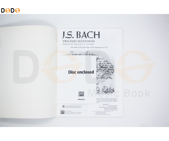 J. S. Bach: Two-Part Inventions (Alfred Library)
