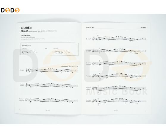 ABRSM Violin Scale & aperggios - Grade 6