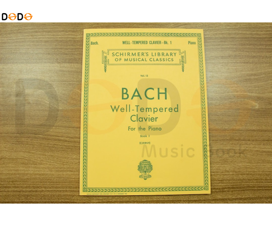 Bach Well tempered clavier - Schirmer (2 book) - Book 1