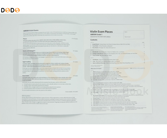 Violin Exam pieces 2020 - 2023 - Grade 1