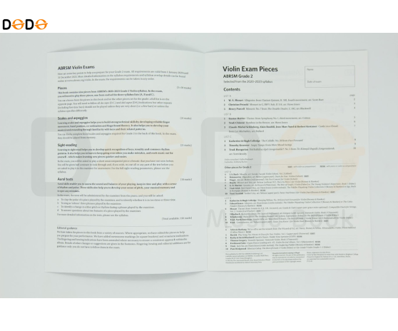 Violin Exam pieces 2020 - 2023 - Grade 2