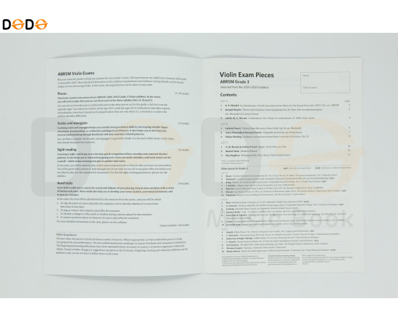 Violin Exam pieces 2020 - 2023 - Grade 3