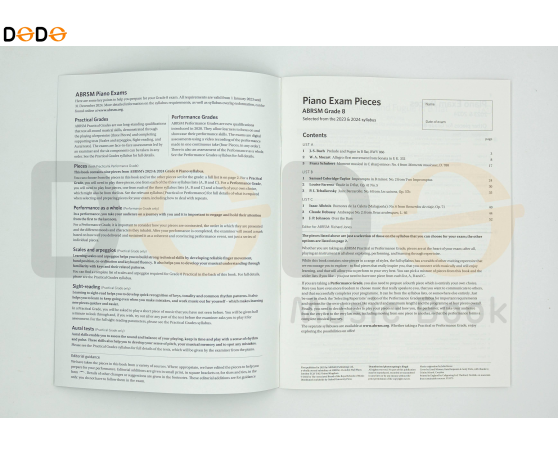 ABRSM Piano Pieces Grade 2023 - 2024 - Grade 8 