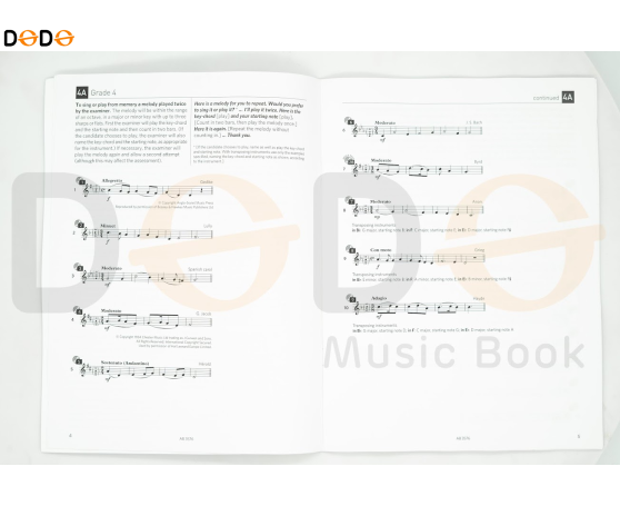 SPECIMEN AURAL TESTS (NO CD) GRADE 4-5